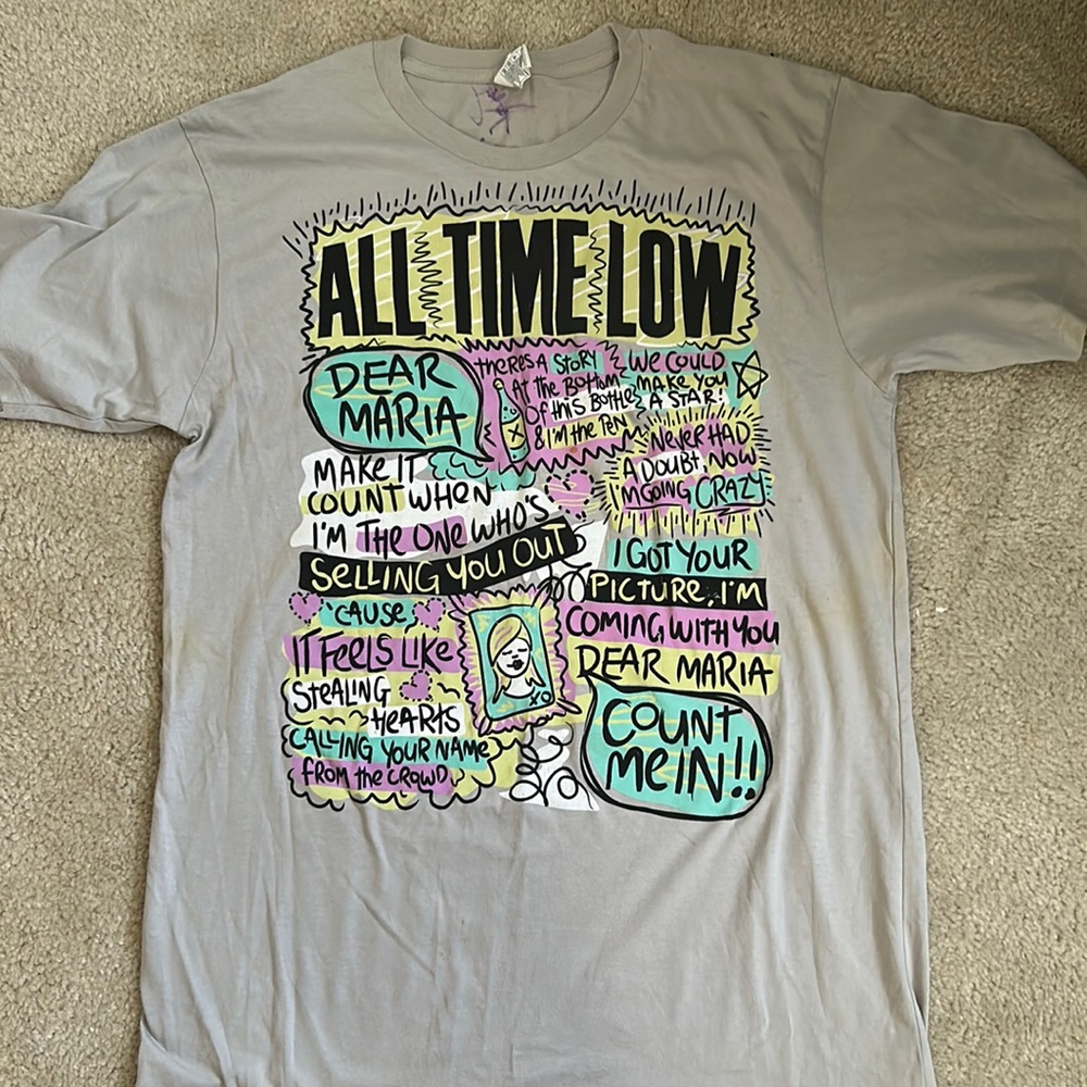 *AUTOGRAPHED* All Time Low Band Tee